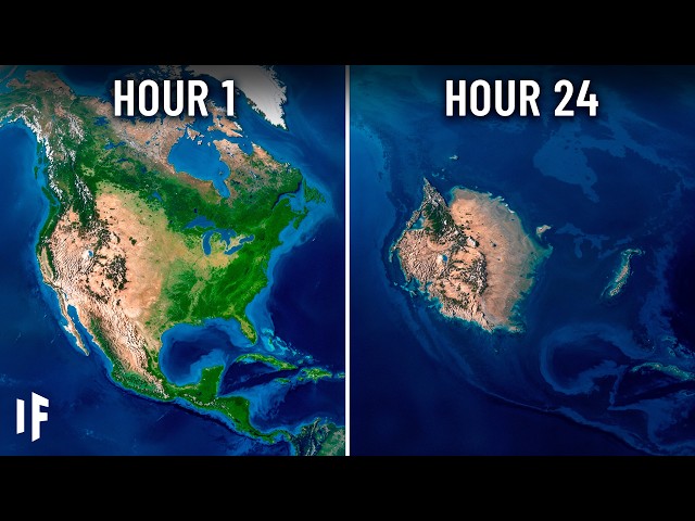 What If all Glaciers Melted, INSTANTLY (Hour by Hour)
