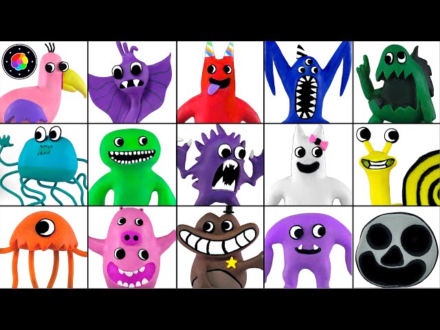 SCULPTING the MAIN BANBAN GANG out of Play-Doh (Garten of Banban 2 & 3) | PlastiVerse