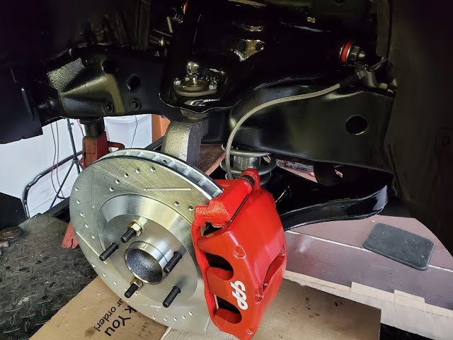 1974 Pontiac 455 Trans Am Detail and Restoration Part 31. Front Suspension and Brake Installation