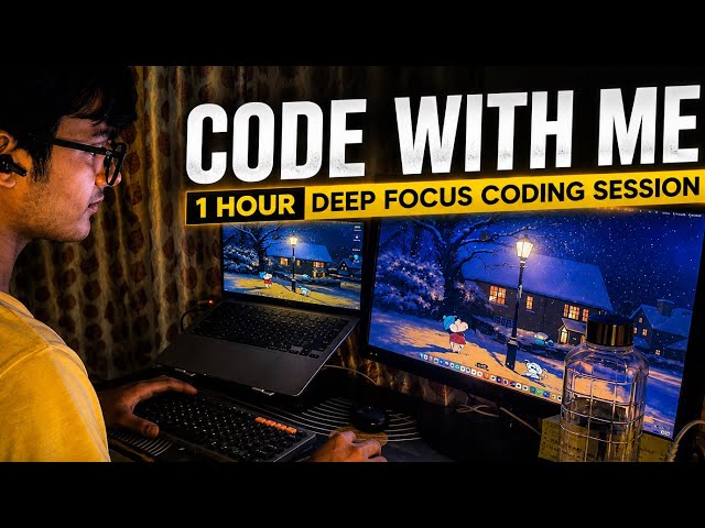 Code With Me 💻 & Background music | 1 Hour Deep Focus Coding Session | Lo-Fi Music | Study & Work