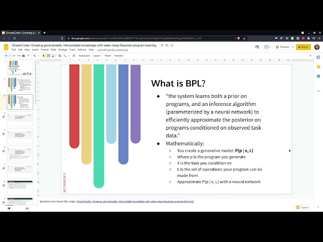 DreamCoder: Growing generalizable, interpretable knowledge with wake-sleep Bayesian program learning