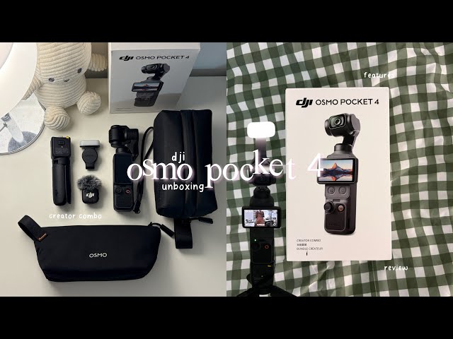 dji osmo pocket 4 creators combo ⭑.ᐟ unboxing, new features, inclusions, quick review, etc