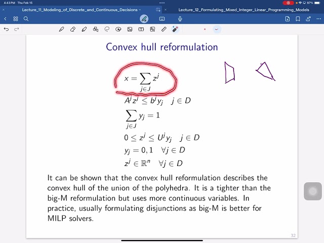 Lecture 12 Formulating Mixed-Integer Linear Programming Models