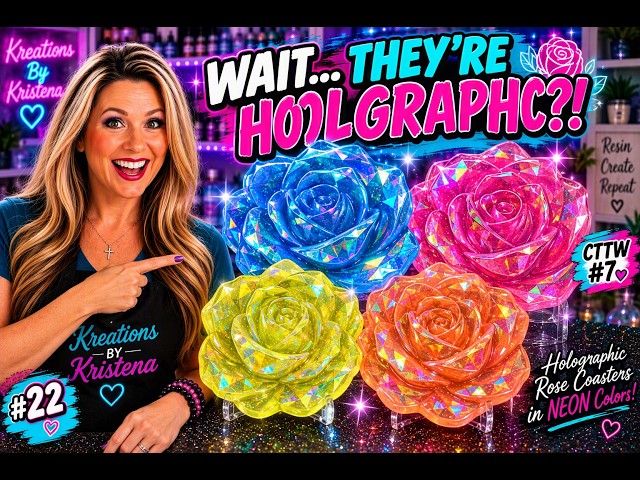 Holographic Rose Coasters in NEON Colors! | Coasting Through the Week #7 | #22