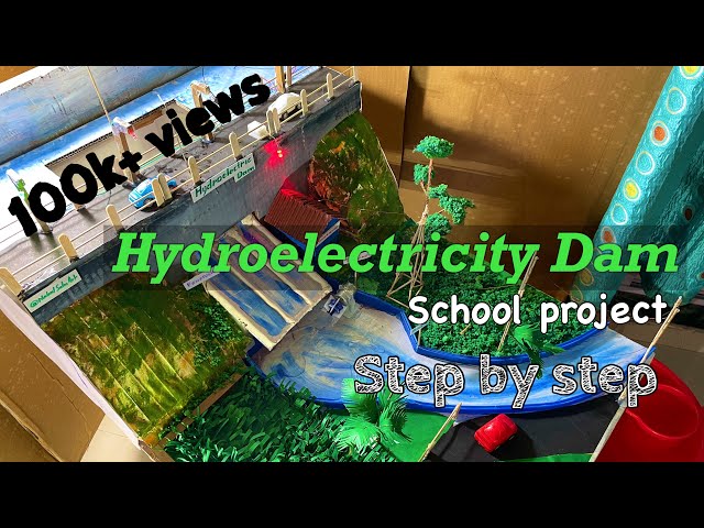 Hydroelectric Dam model #science #school projects #hydropower #greenenergy