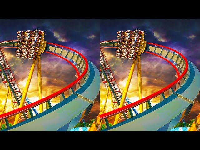 3D Roller Coasters Collection 998 VR Videos 3D SBS [Google Cardboard VR Experience] VR Box VRCoaster