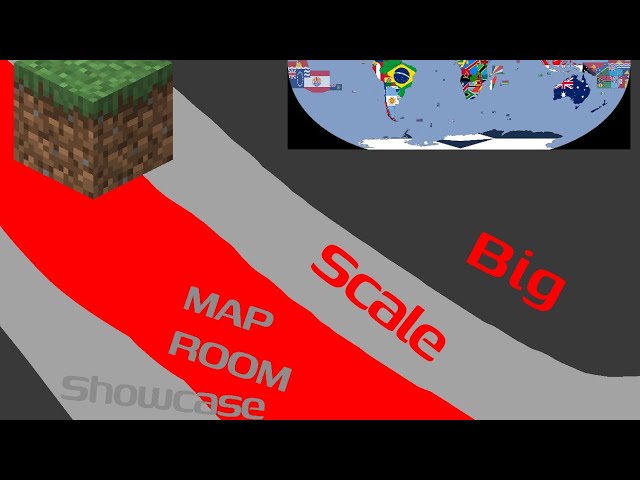 World Map in Minecraft 1: Map Room Showcase
