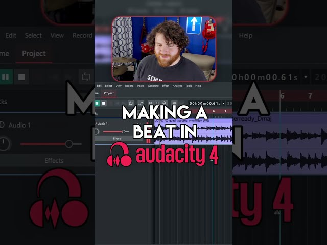 I Made A Beat In Audacity 4?! 😮 #producer #beatmaker #audacity