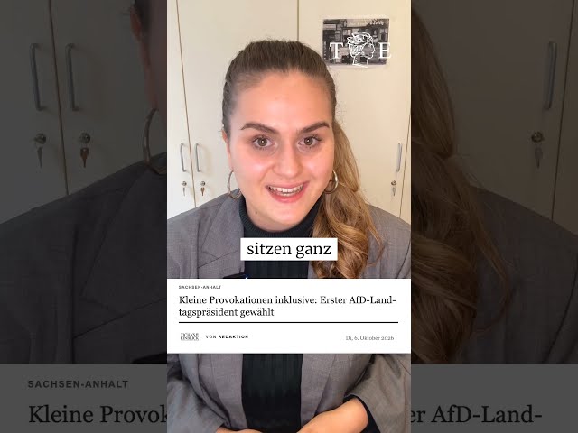 Kleine Provokationen inklusive: Erster AfD-Landtagspräsident gewählt