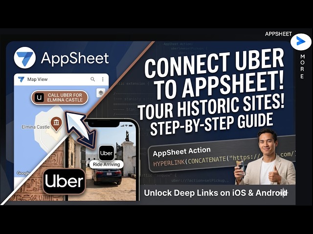 🚖 AppSheet to Uber: All your location apps need this! (Step-by-Step) 📍✨