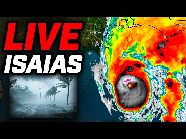 🔴BREAKING: MAJOR CAT 3 Hurricane Isaias Coverage - With LIVE Storm Chasers