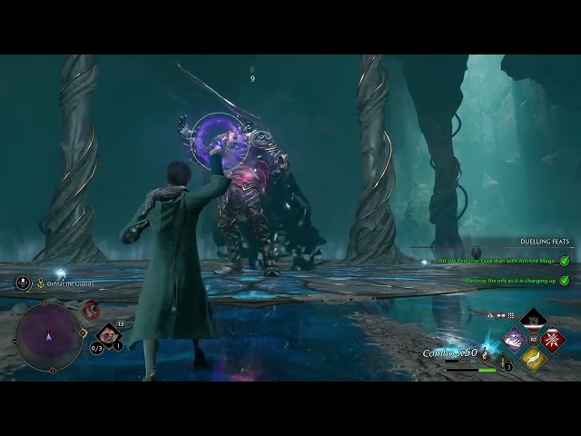 ⚔️ Hogwarts Legacy: Epic Battle Against the Mighty Guardian! 💥🧙‍♂️ #HogwartsLegacy