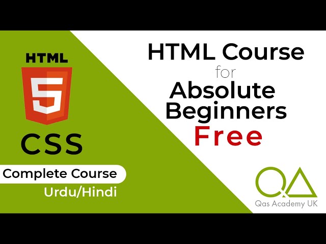 html and css tutorial for beginners from start, Full Course Urdu/Hindi