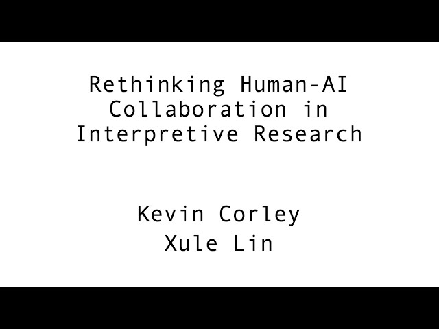 Rethinking Human-AI Collaboration in Interpretive Research