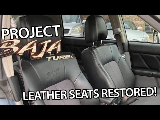 Project Baja Turbo Part 8: Leather Seat Restoration