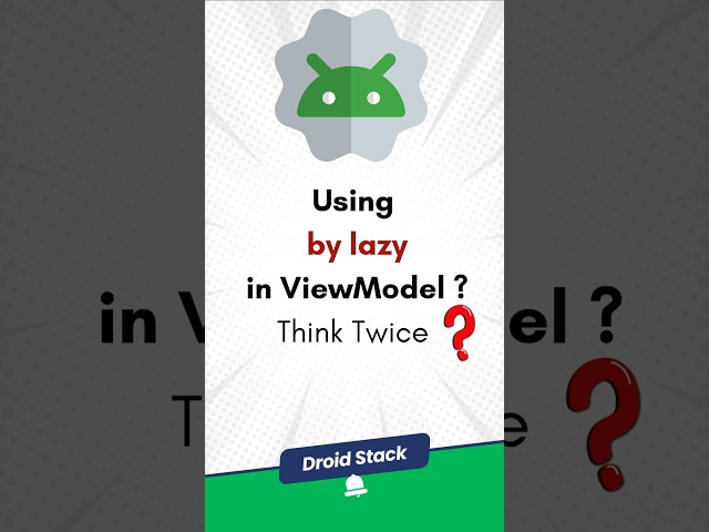 Stop Using by lazy in ViewModel Like This! ⚠️ Kotlin Senior Tip #androiddev