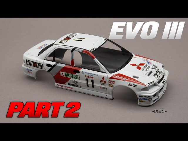 Mitsubishi Lancer Evo III 1995 Tour de Corse | Hasegawa 20453 | 1/24 Scale Model Build Part 2