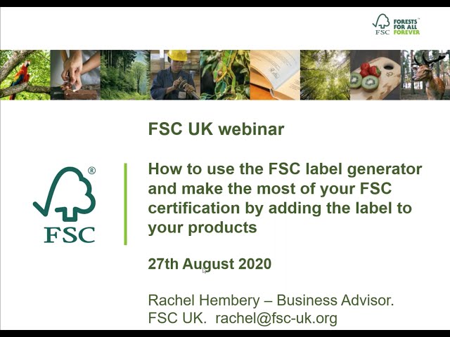 FSC Label Generator Webinar