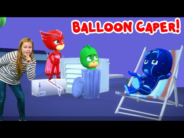 Assistant Plays PJ Masks With Owlette and Catboy Nintendo Switch