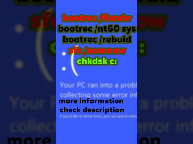 Fix Blue Screen of Death (BSOD) in Windows! 💻 #shorts