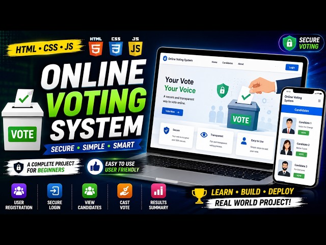 🗳️ Online Voting System (CSS) | Complete Project Tutorial | Secure Voting Management Application