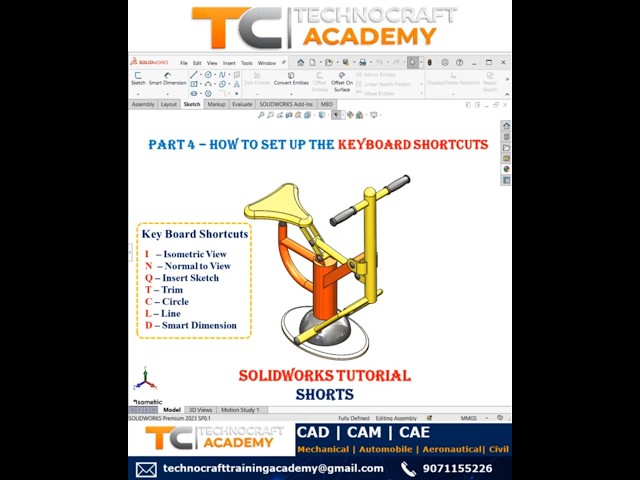 Part   4 Tips and Tricks Keyboard Shortcuts #solidworks