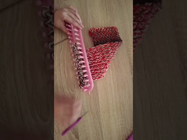 knitting loom for beginners  step by step #knitting #scarf #crochet #knit #diy
