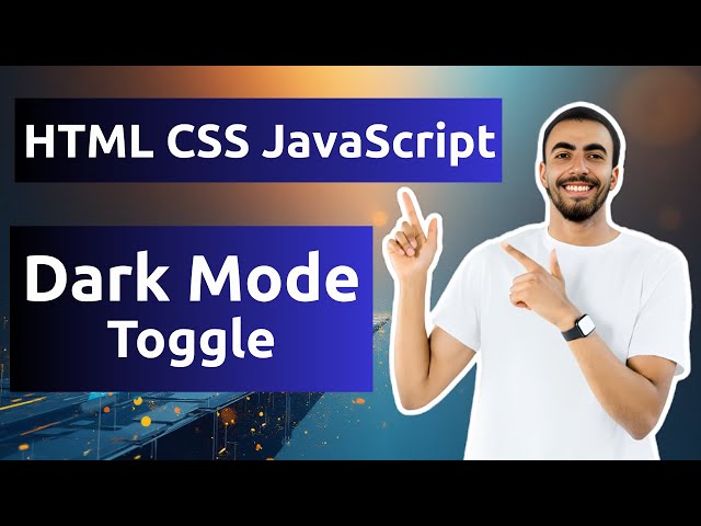 Build a Sleek Dark Mode Toggle: HTML, CSS Animations & JavaScript Tutorial