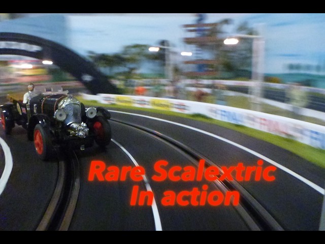Rare Scalextric in action