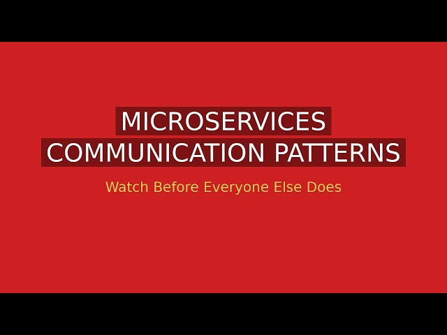 Microservices Communication Patterns with Claude Code