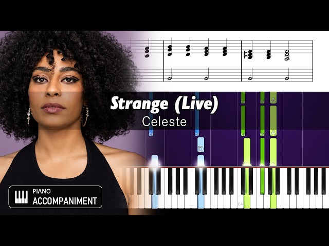 Celeste - Strange - Accurate Piano Tutorial with Sheet Music