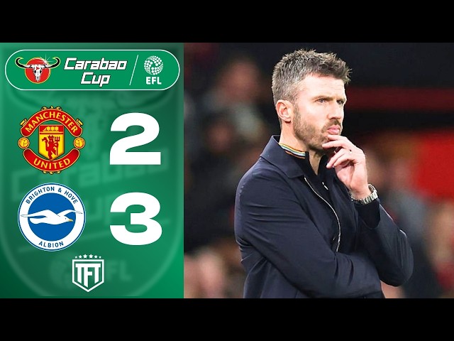 Man Utd COLLAPSE & OUT! Carrick OUT🚨 Man United 2-3 Brighton Highlights