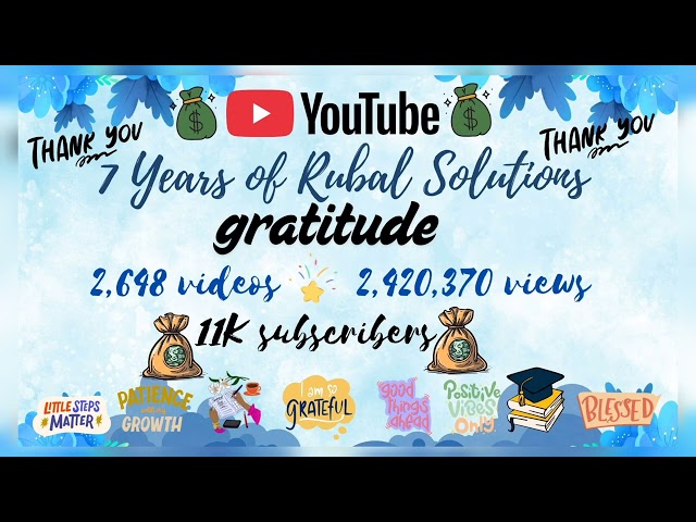 7 Years On YouTube Completed ... GRATITUDE   🙏🪔👸🦄