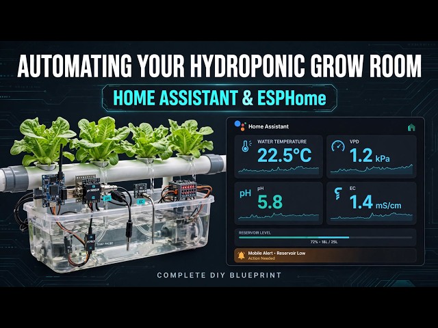 Automating Your Hydroponic Grow Room With Home Assistant & ESPHome (Complete DIY Blueprint)