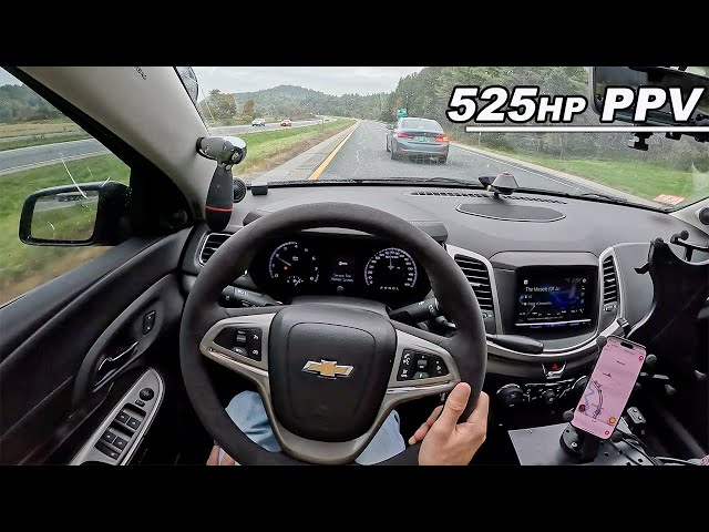 Supercharged Chevrolet Caprice PPV Clears The Left Lane for Lexus LFA (POV Drive)