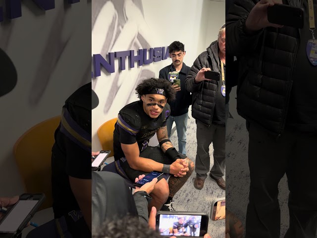 Demond Williams Jr. discusses Washington Huskies offensive struggles #godawgs #purplereign