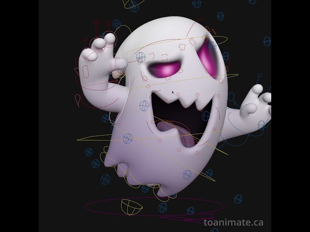 Ghost Rig Demo - FREE Blender Rig