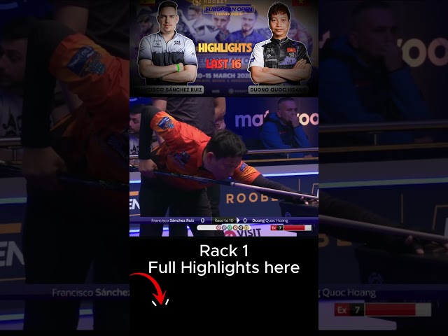 Rack 1 Francisco Sanchez Ruiz vs Dương Quốc Hoàng Last 16