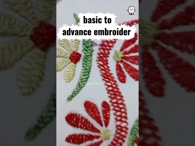 basic to advance beautiful hand embroidery#hand embroidery#embroidery