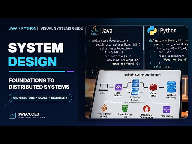 System Design Masterclass — Java & Python | From Fundamentals to Distributed Systems