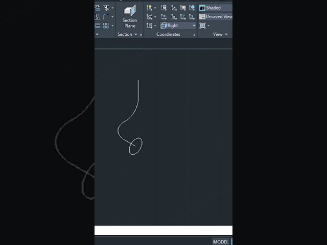 sweep command in AUTOCAD #autocad #autocadblocks