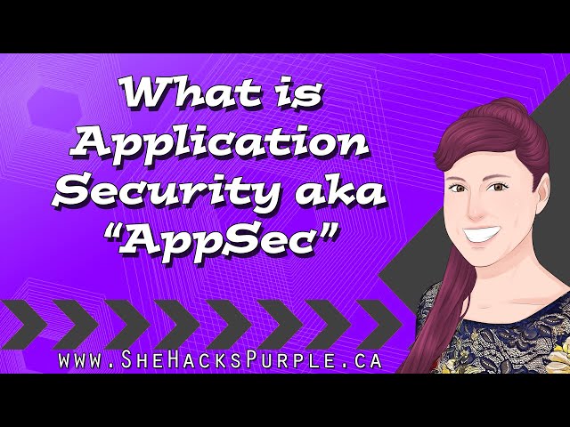 What is Application Security aka #AppSec - #SheHacksPurple