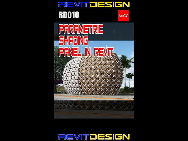 Revit Parametric Shading Panel #Shorts
