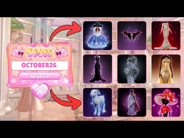 *NEW CODES* ALL WORKING CODES FOR DRESS TO IMPRESS OCTOBER 2026!