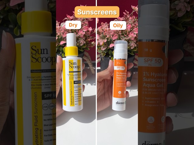 Best Sunscreen Picks for Dry vs Oily Skin | Top Makeup Products for Every Skin Type | Nykaa #shorts