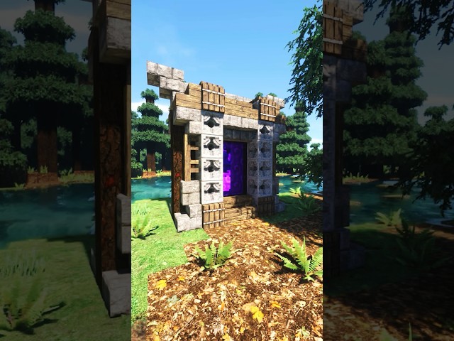 Minecraft Nether Portal #minecraftshorts #shorts #fyp