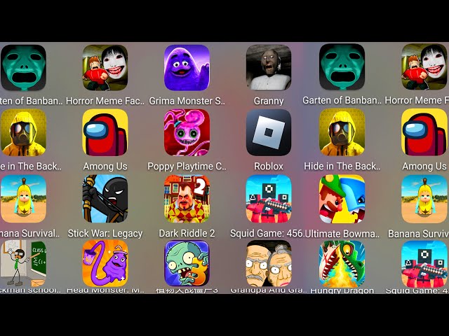 Grandpa And Granny Home Escape,Grimace Monster Scary,Horror Meme,Roblox,Poppy Mobile,Toilet Monster