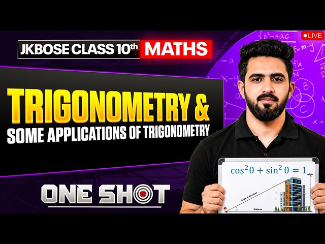 JKBOSE Class 10th Maths | Complete Trigonometry | ONE SHOT Series 🎯 | JKBOSE Wallah