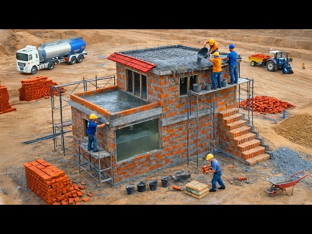 DIY Construction Science Project - Building a Strong Fish House and Water Well with Brick and Cement