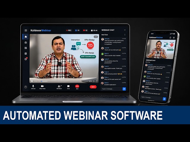 Kohinoor Automated Webinar Software | Webinar Automation | Webinar Training Software.